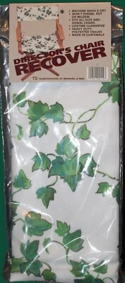Capa de recuperação vintage verde e branca cadeira de diretor hera de escalada NOVA NOS - Imagem 1 de 4