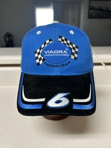 Vintage Viagra Racing Team Mark Martin Roush Racing Nascar Strapback Hat Dad Cap - Picture 1 of 6