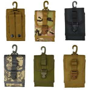 Tactical Military MOLLE Phone Case Pouch Waist Clip-On Holster Belt Clip Bag USA - Picture 1 of 13