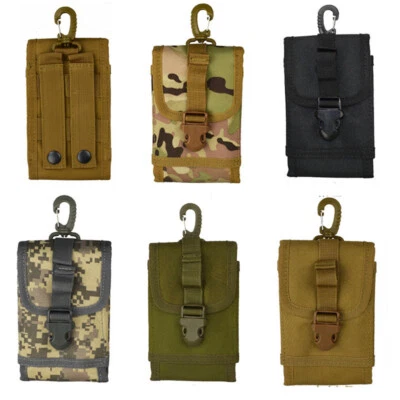 Tactical Military MOLLE Phone Case Pouch Waist Clip-On Holster Belt Clip Bag USA - Image 1 of 4