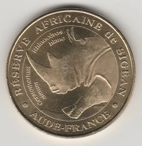 A 2005 TOKEN MEDAILLE SOUVENIR MDP -- 11 130 N°4 RESERVE DE SIGEAN LE RHINOCEROS - Bild 1 von 2