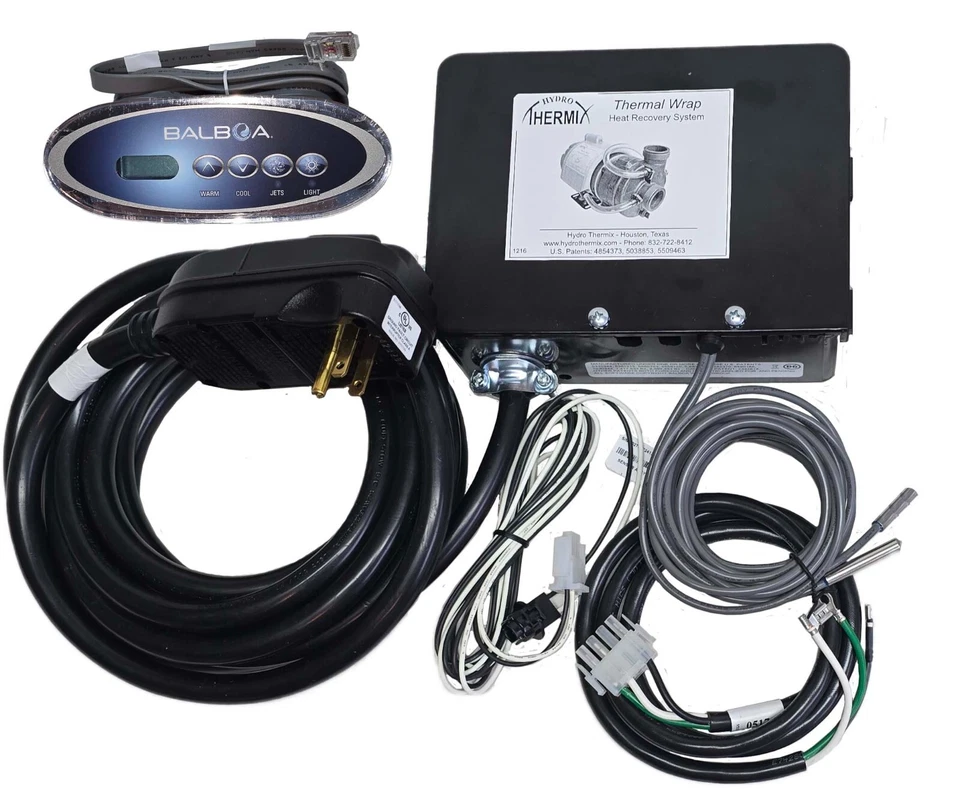 Controles de recuperación de calor con teclado, bomba y cables de luz, cable GFCI de 14' Foto 1 de 4