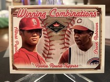 2001 Fleer Platinum Winning Combinations Albert Pujols RC Frank Robinson /1000