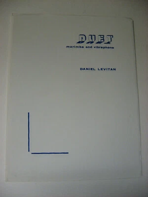 Daniel Levitan Duet for Marimba and Vibraphone Sheet Music Studio 4 Productions - Image 1 of 3