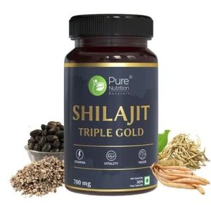 Pure Nutrition Naturals Shilajit Gold with Kaunch Beej, Ashwagandha, Safed Musli - Picture 1 of 5
