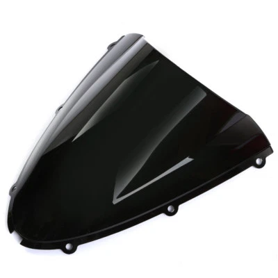 摩托车挡风玻璃罩适用于川崎忍者 ZX6R 2005-08 ZX10R 2006-07 黑色 — 第 1/4 张图片