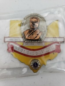 Vintage 1985 Ohio Lions District 13 William Taft Dallas Lions Club Pin