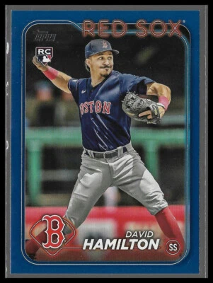 2024 Topps Series One Royal Blue #202 David Hamilton RC Boston Red Sox  - Image 1 of 2