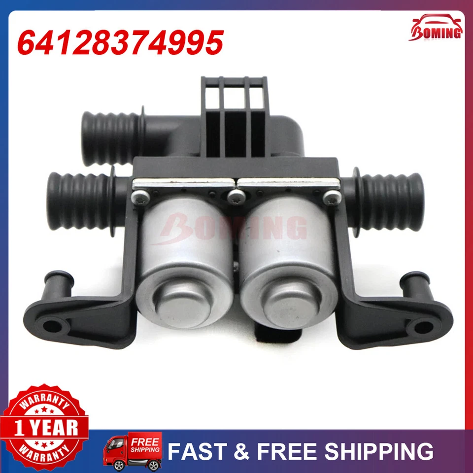 High Quality New A/C Heater Water Valve Dual Solenoid For BMW M5 M6 525i 525xi - Изображение 1 из 4