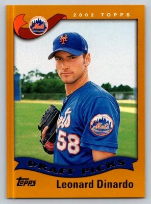 2002 Topps #691 Leonard DiNardo Rookie Card New York Mets - Image 1 of 2