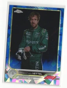 2022 Topps Chrome Formula 1 Sapphire Sebastian Vettel F1 Racers #9 Aston Martin - Picture 1 of 2