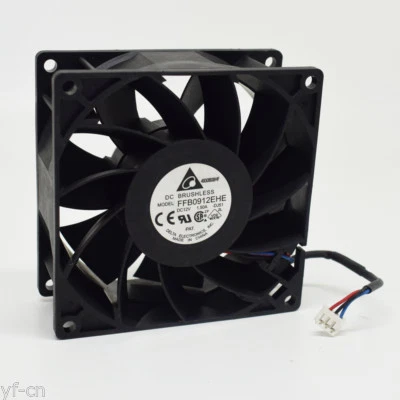 5pcs Delta High Airflow DC Fan FFB0912EHE 92mmx38mm 9038 12V 1.5A 3wire - Image 1 of 4