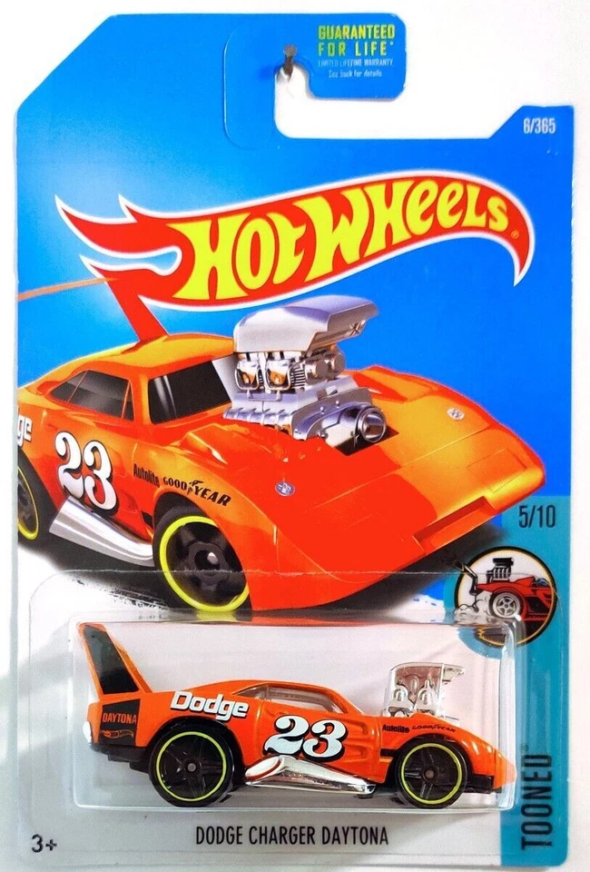 Hot Wheels Dodge Charger Daytona Orange 1:64 Diecast Car