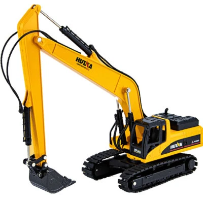 1/50 Excavator Construction Vehicle Model Metal Diecast Excavator Toy Yellow - Image 1 of 4