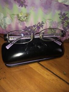 Prada  Frames Bijou Eyeglasses Glasses Black And Purple! Used. Nice Condition!