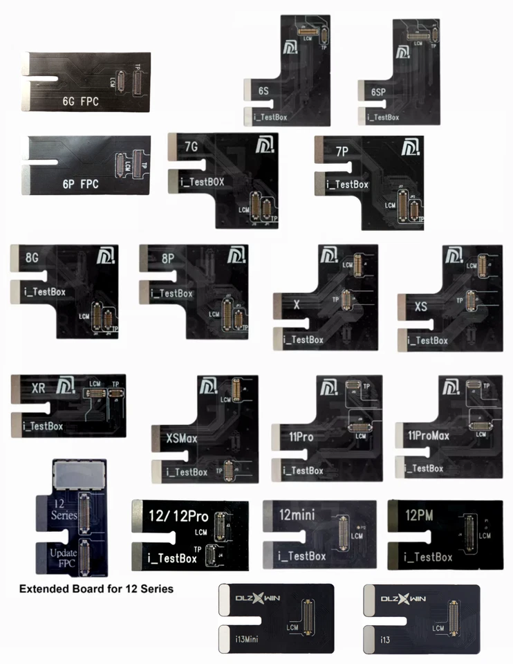 50x iTest Box S200 Screen Tester Flex Cables iPhone LCD/Touch Screen Testing - Image 1 of 1