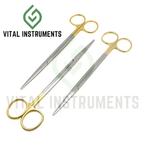 Instrumentos veterinarios quirúrgicos tijeras T/C Metzenbaum 3 piezas recto 7" alemán - Imagen 1 de 2