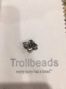 Trollbeads Hydrangea Bead Charm Sterling Silver 925 - Picture 1 of 8