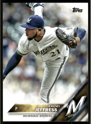 2016 Topps #544 Jeremy Jeffress - Image 1 of 2