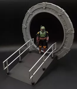 STARGATE E RAMPA PERSONALIZZATI per DIORAMA PERSONAGGIO SCALA 3,75" 1:18 STAR WARS (P15) - Foto 1 di 1
