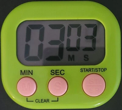 Компактный цифровой таймер, кухонные универсальные таймеры обратный отсчет вверх или вниз, выберите цвет - Изображение 1 из 4