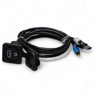 Stinger SMRAUXUSB3 Marine Audio 3.5mm to RCA/USB Interconnect Cable Converter - Picture 1 of 4