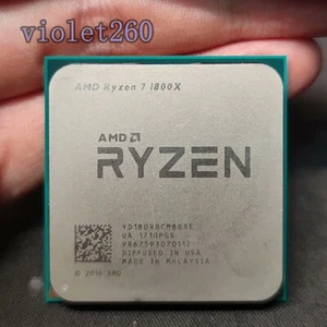 AMD Ryzen 7 1800X AM4 CPU Processor R7 1800x 8-Core 3.6 GHz (4.0 GHz Turbo) 95W - Picture 1 of 1