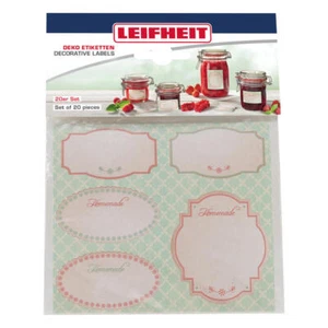 Leifheit Deko Etiketten 20er Set Aufkleber Einmachglasaufkleber Pastell 03217 - Bild 1 von 1