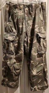 Pantalones cargo camuflados No Boundaries para hombre 36x30 camuflaje verde beige 100 % algodón - Imagen 1 de 18