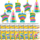 36 Sets Sand Art Kits for Kids Create Your Own Clear Sand Art Bottles with Funne