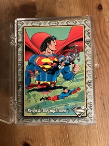 The RETURN OF SUPERMAN (Skybox/1993) Complete Trading Card Set DC COMICS 1-100 - Picture 1 of 2