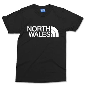 North Wales Parody T-shirt Welsh Heritage Proud Cymry Cymru Rugby Football Fan - Picture 1 of 9