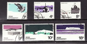 1968 Ross Dependency Antarctica Sc #L9-14 : Used postage stamps Cv$10.80 - Picture 1 of 1
