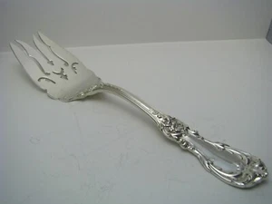 BURGUNDY REED & BARTON STERLING SILVER FORK MEAT FORK Reed & Barton c1949 NoMono - Picture 1 of 12