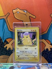 Pikachu Base Set 1999-2000 Exclusive 4th Print VG, 58/102 Pokemon Card.