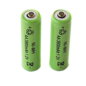 2 x AA Battery 1.2V 3800mAh Rechargeable Ni-MH AA Battery LED Light Camera toys - Picture 1 of 3