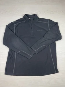 Columbia Mens Large Black 1/4 Zip Pullover Sweater - Picture 1 of 7