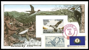 Duck FDC - KY7 1991 Kentucky - Imagen 1 de 1