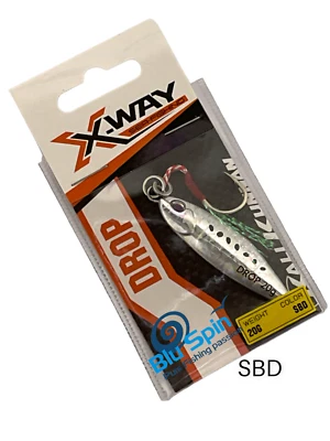 KALIKUNNAN X-Way Metal Jig Drop Light Jigging  Munito di 1 Amo 20gr  Colore:SBD - Immagine 1 di 2