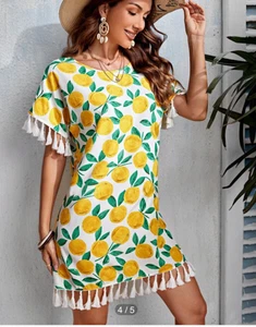 True Destination The Journey is the Destination dress/cover up (runs big) Sz XS - Picture 1 of 5