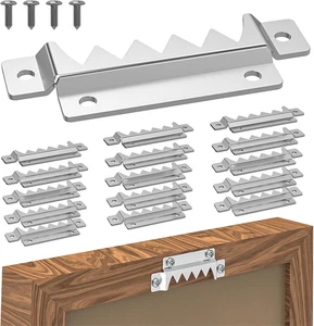 15 piezas colgadores de cuadros con dientes de sierra, accesorios para colgar cuadros de alta resistencia con tornillos - Imagen 1 de 15