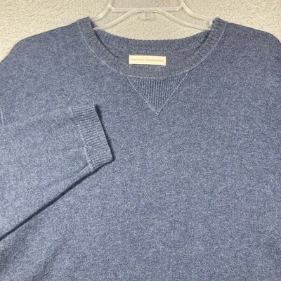 Paradise Collection Sweater Mens XXL Blue Gray Cashmere Cotton Blend Pullover - Image 1 of 4