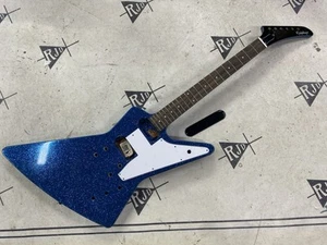2024 Epiphone Explorer Guitar Husk Repaired Brunswick Blue Sparkle - Picture 1 of 18