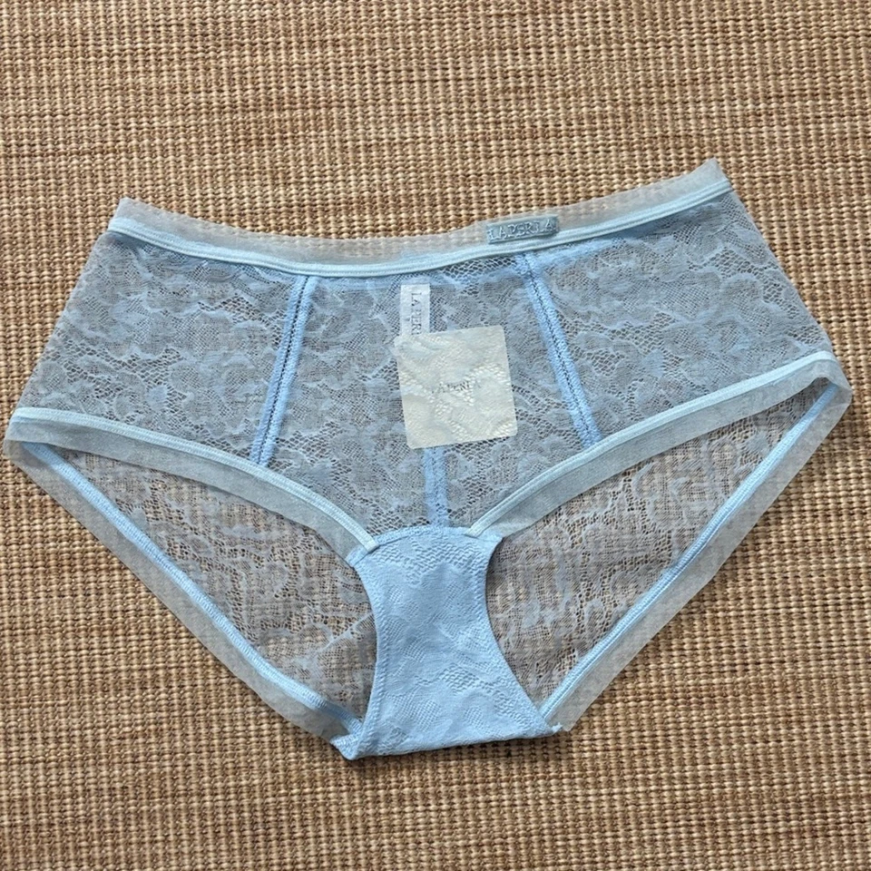 Bragas de encaje azul claro La Perla nuevas con etiquetas talla 3 o M Foto 1 de 4
