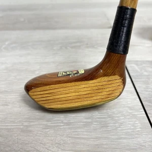 St Andrews MK2 Vintage Wooden Putter Hickory Shaft Antique Golf Club Cover - Picture 1 of 12