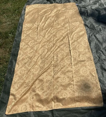 Beautiful Gold Martha Stewart Everyday Tablecloth 117” x 56” - Image 1 of 4