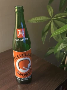 Cleveland Browns Championship 7up Flasche - Vintage Sports Memorabilia NFL - Bild 1 von 3