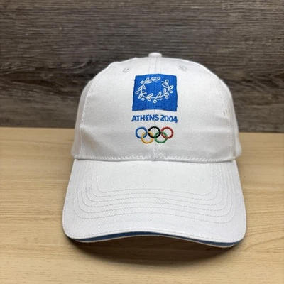 De colección Atenas 2004 Juegos Olímpicos Gorra Correa Trasera Para Hombre Talla Única Blanco Béisbol Foto 1 de 4