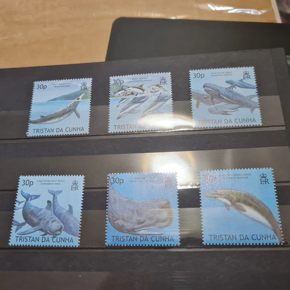 TRISTAN DA CUNHA 2002 SG 752-757 MAMÍFEROS MARINOS MNH Foto 1 de 1