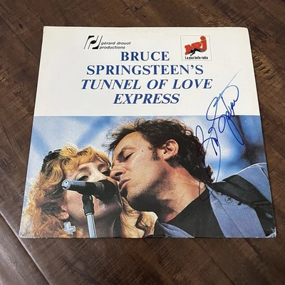 Bruce Springsteen E Street Band Tunnel of Love Express Vinyl LP 1988 SIGNED RARE - Image 1 of 3